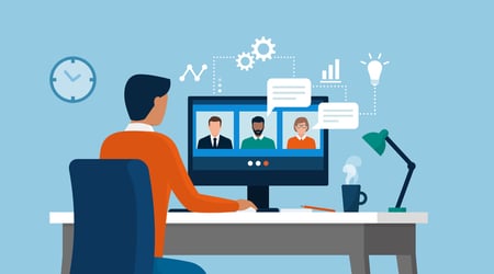 illustration of video conference call with multiple people | Funnel Clarity