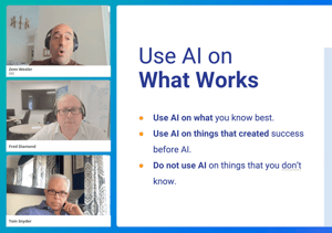 use ai on what you know best